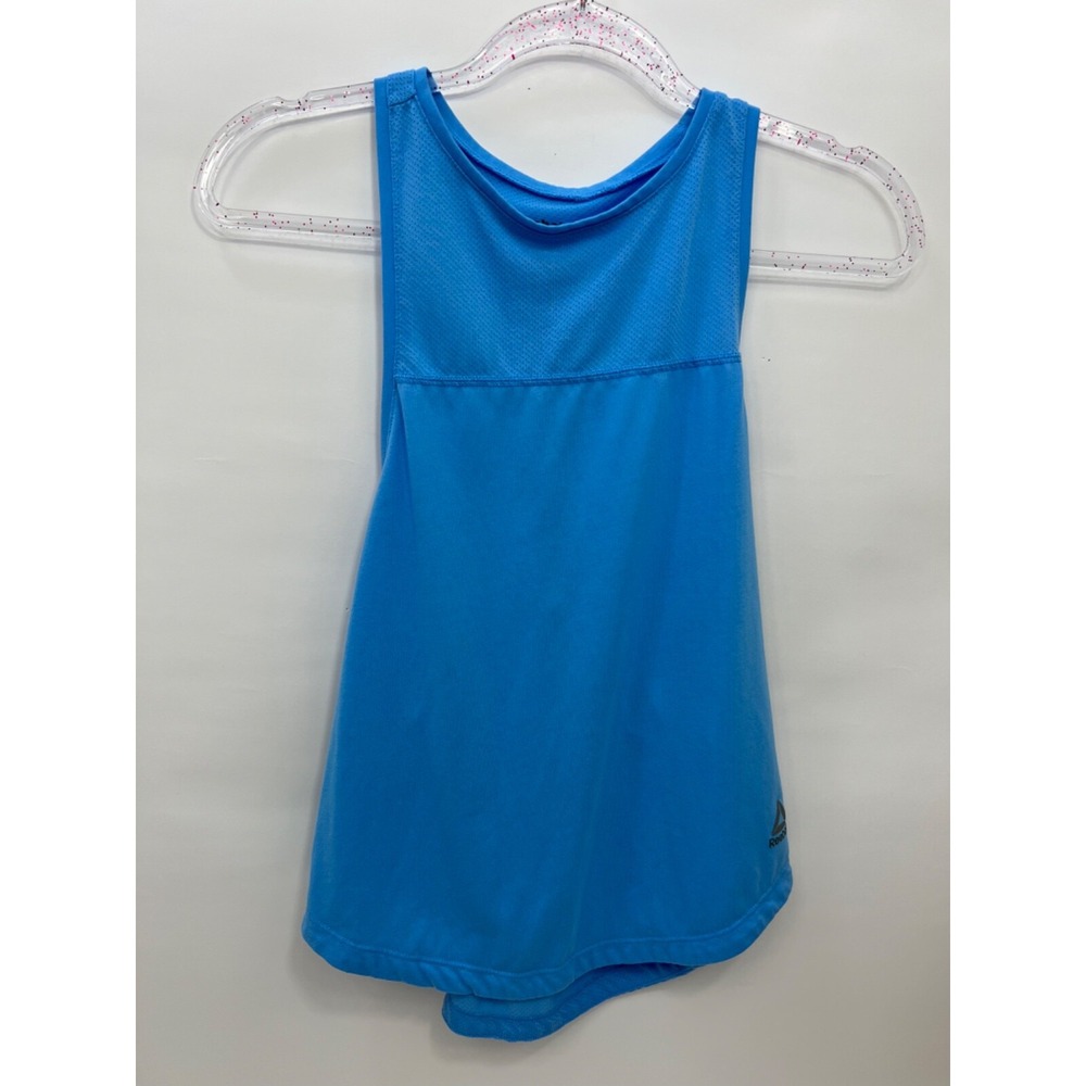 Reebok Workout Royal Blue Tank‎ Top Speedwick Strap Racerback Women's Sz S Small
